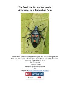 Cover photo for The Good, the Bad, and the Lovely: Arthropods on a Horticulture Farm