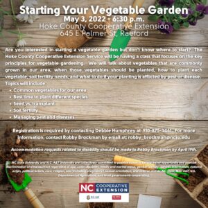 Starting Your Vegetable Garden flyer