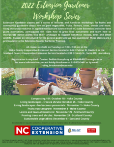 Cover photo for 2022 Extension Gardener Workshop Series